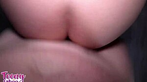 Nina Nova's Pigtails Bounce in Bareback Creampie Doggystyle