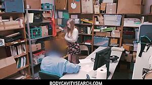 MR OFFICER Manipulates Young Dolly Leigh's TINY TITS Into Office FUCK