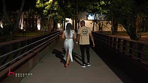 bbc spots curvy latina on street offers cash for doggystyle creampie with brandon cruz and kataleya gil