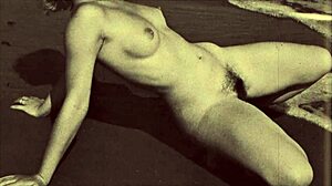 🌿 vintage hairy beavers nude in nature posing retro style 😍