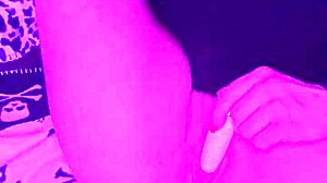 dirty tattooed goth milf raven toys her pussy with dildo till cum