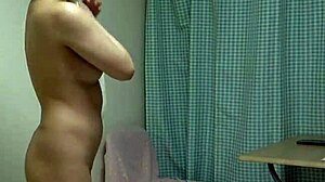 big boobs japanese cabin crew strips uniform for steamy shower and thong reveal