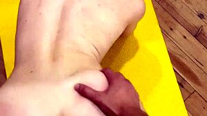 Juniper Ren bent over yoga stretched then fucked doggystyle by stepdad's friend!