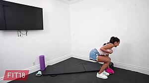 whoa sasha tatcha this flexible gymnast takes rough creampie like a champ!