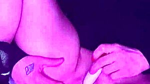 dirty tattooed goth milf raven toys her pussy with dildo till cum