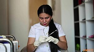 i love feeling those latex gloves slide over my skin in hospital play