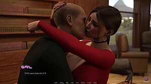 Horny 3D Hentai Girlfriend Deepthroats Boss's Monster Cock and Squirts in Office Cheating Game