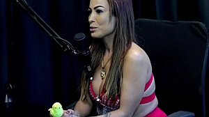 Belinha Baracho Flashes Peitos After Dating Famosos in Sheer Red Lingerie