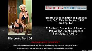 Jenna Ivory Blonde Wife in Stockings Fucks Hard with Big Tits Bouncing