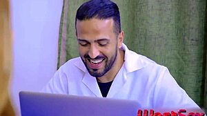 beautiful skinny redhead brazilian pornstar visits office i fuck her natural tits pussy at work