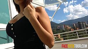 Listen to mila garcia gag on cock before messy sloppy facial finish