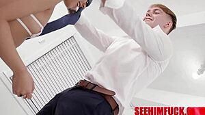 overwhelmed by xxlanya marie's rimjob and oiled pussy ride after my monster cock fucks her deep