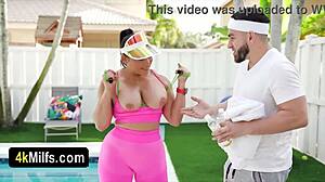 My bubbly ass milf workout turns horny leading to outdoor pussy quickie bliss