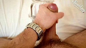 french guy jerks his huge cock in dirty solo roleplay humiliating his slutty not sister