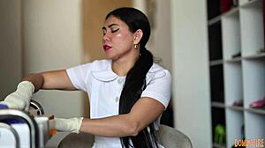 i love feeling those latex gloves slide over my skin in hospital play