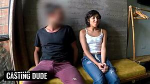 i can't fit his monster cock down my throat petite latina struggling hard