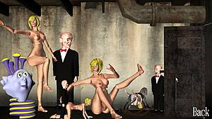 playful blonde framboise flaunts her small perky tits in erotic tease