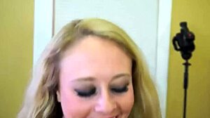 Horny Kennedy Licks Shaved Teen Pussy in Hot Lesbian POV Action