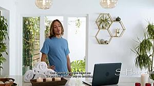 Masseuse slides into steamy nuru fuck with stepson before realizing it's too late