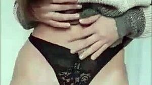 wife shakes big ass dances teases flashes wet pussy