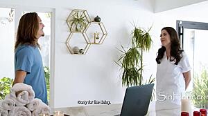 Masseuse slides into steamy nuru fuck with stepson before realizing it's too late