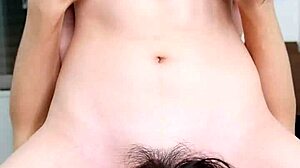 Japanese college girl grinds face hard in femdom facesitting shame!