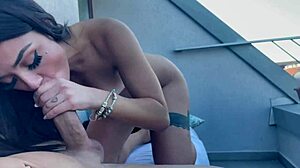 playful couple pounds outdoors martina smeraldi squirts on monster cock