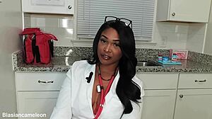 nurse lala's hot joi makes patient stroke furiously in hospital room