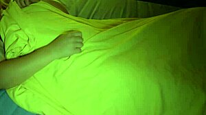 STEPSON SHOVES COCK DOWN MOMMY'S THROAT then bends her over for rough pounding