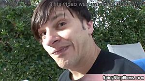 Heart Racing as Redhead Housewife Begs Neighbor for Quickie Pounding