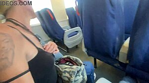 i accidentally fucked milf on train her handjob exploded cum everywhere!!
