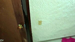 super cumshot rains down on white-skinned blonde whore's face