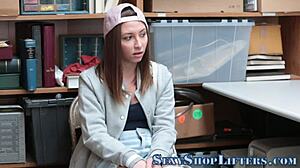 Shoplifter's Risky Deal Ends in Surprise Facial Cumshot