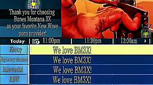 Vixen Vanity's juicy ebony ass bent over doggystyle