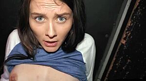 step sis caught me filming her ass now she begs to suck my cock and ride hard