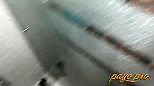 massy sweet surprises roommate in shower with deepthroat blowjob and lick