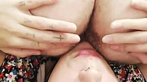 Upside down rimming her while she gags on cock 😈💦