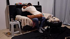 Amateur Couple's Passionate Positions: Creampie Cowgirl To Doggystyle Bliss