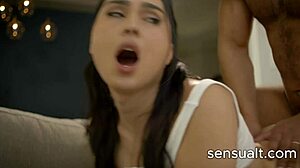 sensualt com busty tranny brunette stepdaughter takes it rough anally from stepdad dillon diaz ember fiera