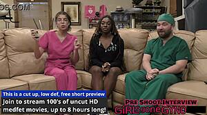 check out these student interns giggling through their naughty exam