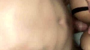 hot young babe endures double stuffing from two studs in homemade threesome