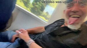 i accidentally fucked milf on train her handjob exploded cum everywhere!!