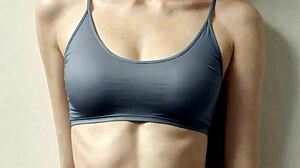 Sexy middle eastern lingerie models tease barefoot in panties and underwear