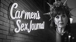 Granny Norma Jean deepthroats cock in Monroe cosplay cocksucking