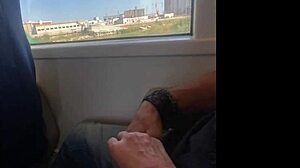 i accidentally fucked milf on train her handjob exploded cum everywhere!!