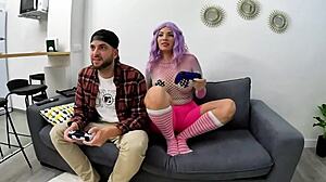 Hey pamela mendoza slurps that huge gamer cock so good