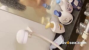 Horny schoolgirl Hinano Tachibana smokes naked in uncensored JAV hardcore