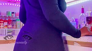 Wanna watch Ms Bulma Briefs squirt her wet ebony pussy in kitchen panties?