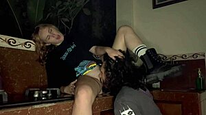 Blonde Girlfriend Fucked Rough on Kitchen Counter Quickie Moan Fest