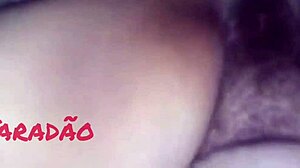 Hairy mature pussy gets dripping cumshot after deepthroat choke on huge cock